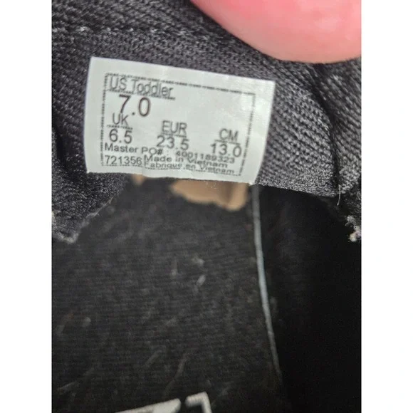 Vans Old Skool V Toddler Sunflower Checkerboard Black Sneakers Size 7.0 US - Picture 3 of 11